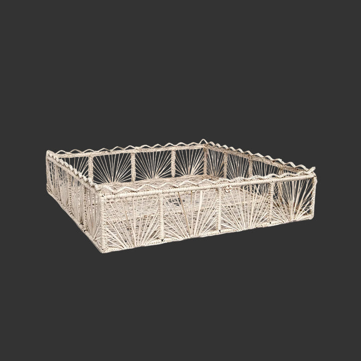 Sunshine Rectangle Handwoven Iraca Decorative Tray