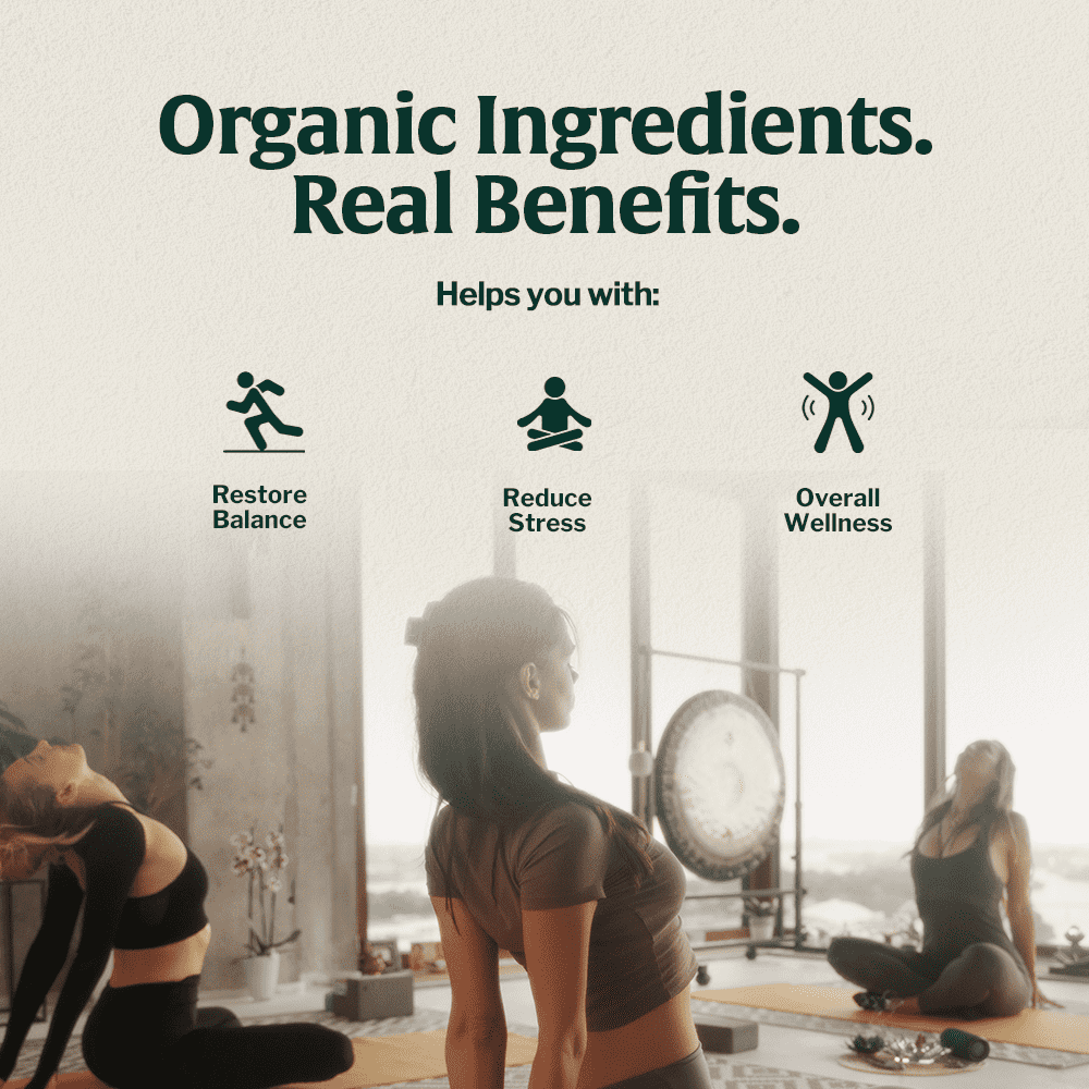 Wellness yoga scene with exercise icons and a bright window light