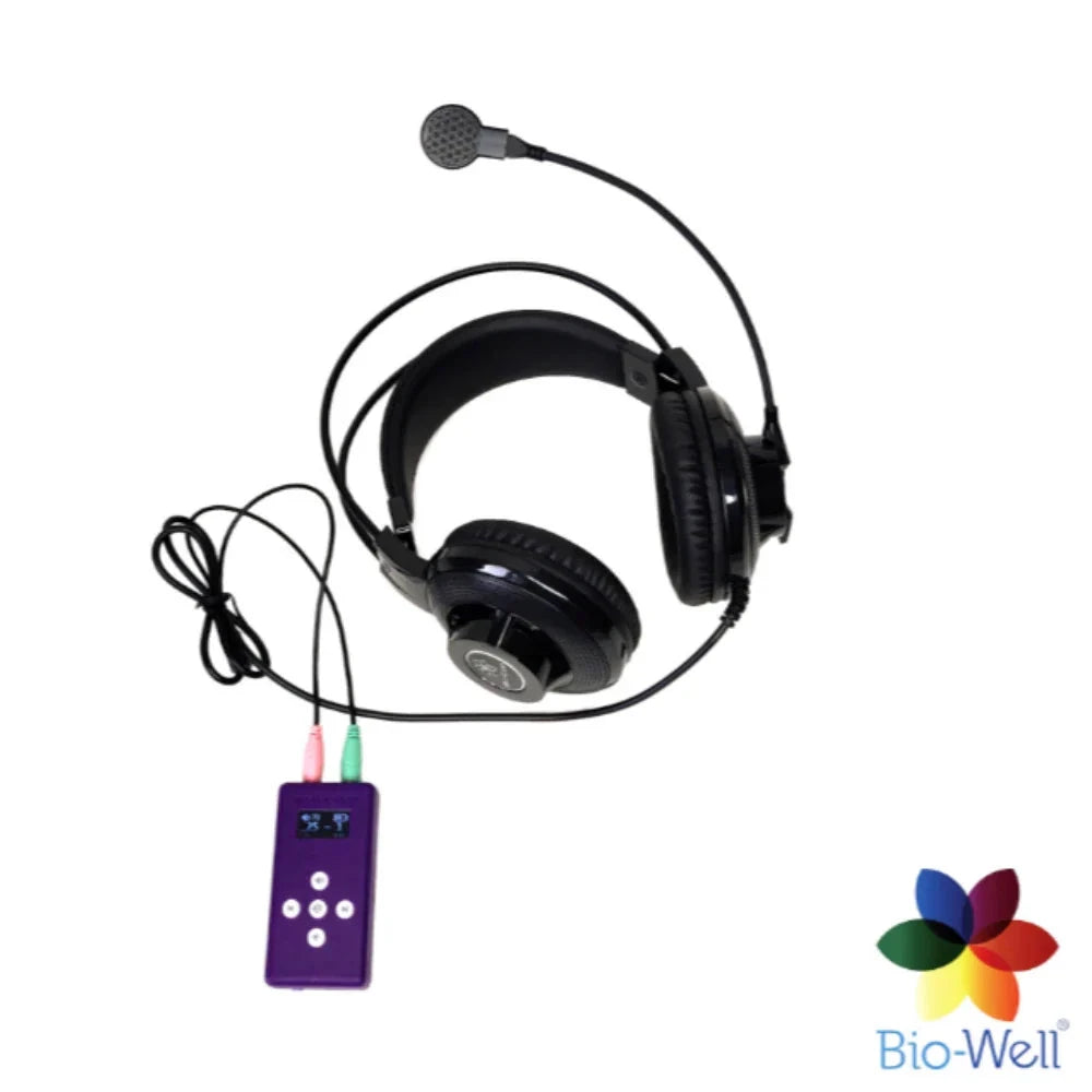 Over-ear wireless headphones with boom microphone and cable control module