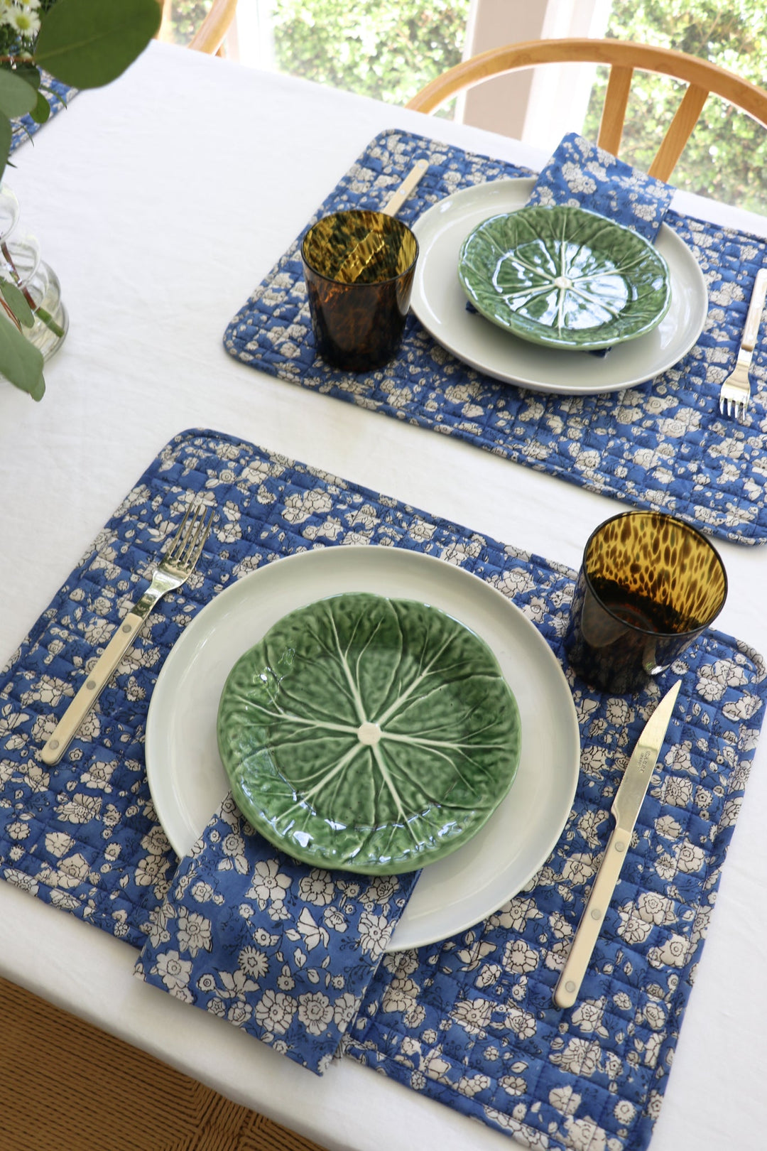 Blue Floral Napkins