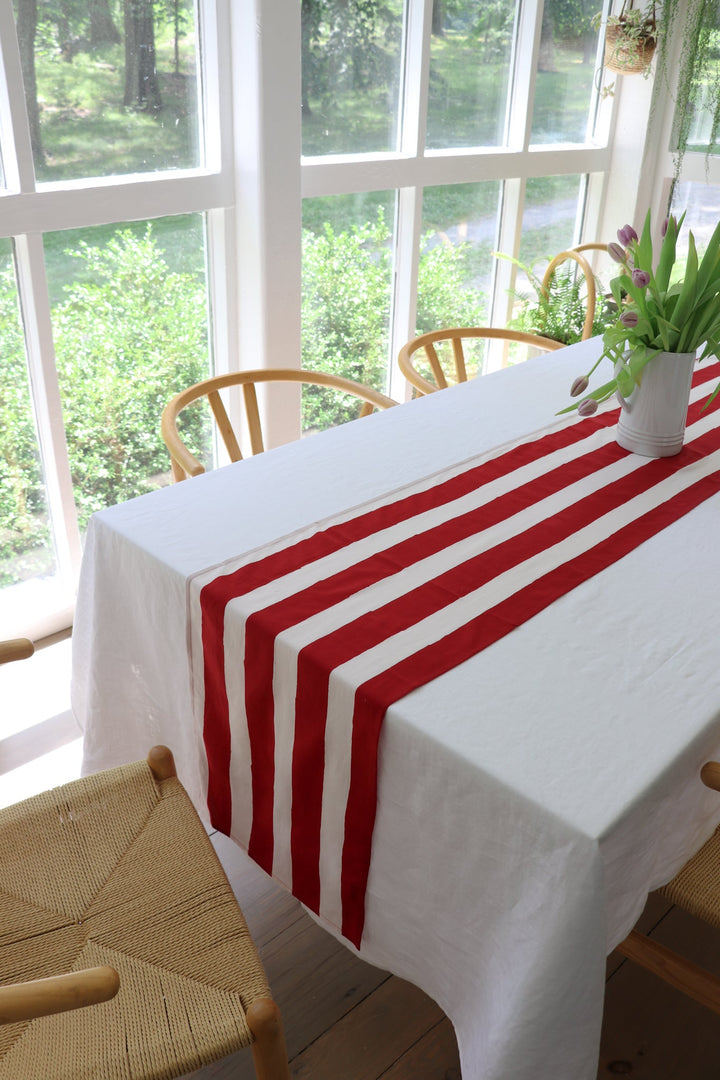 Red Stripe Table Runner