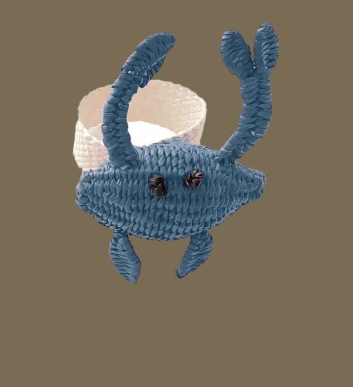 Crab Handwoven Iraca Napkin Ring