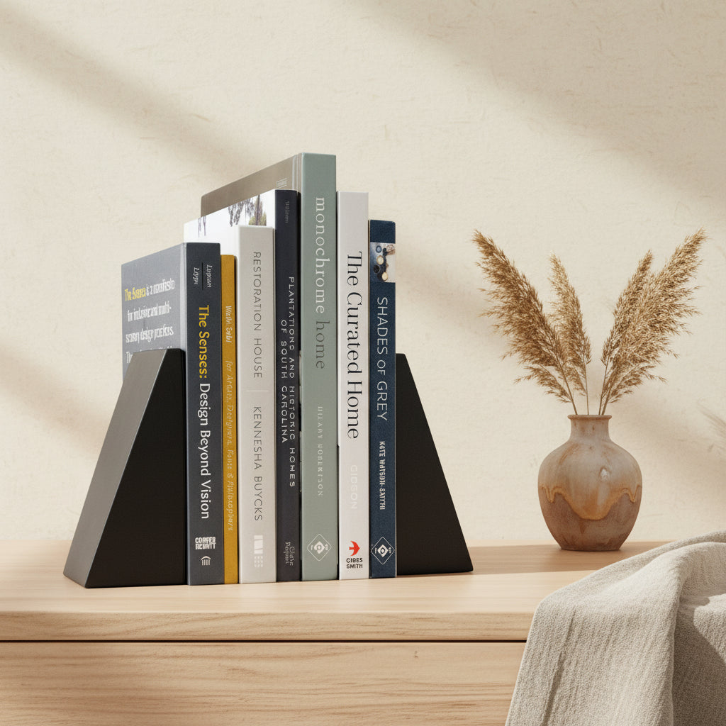 Concrete Angular Bookends: Charcoal