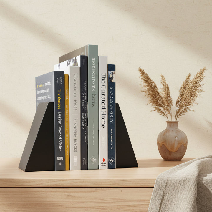 Concrete Angular Bookends: Charcoal