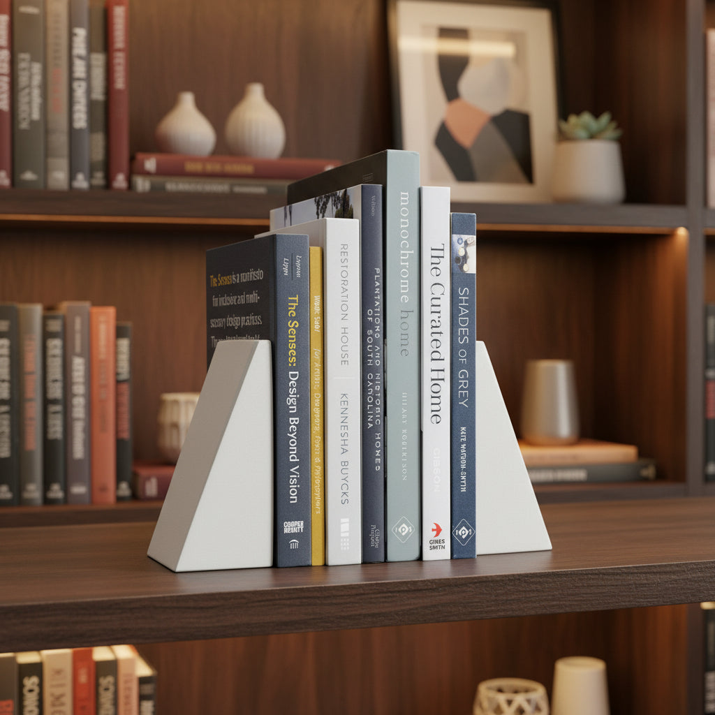 Concrete Angular Bookends: White