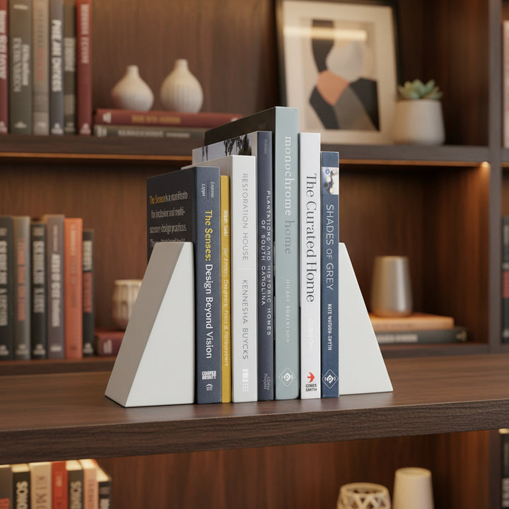 Concrete Angular Bookends: White