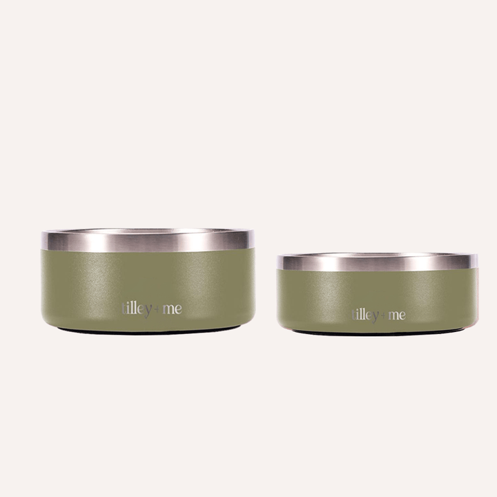 Tilley + Me Stainless Steel Pet Bowl (32 oz and 64 oz)