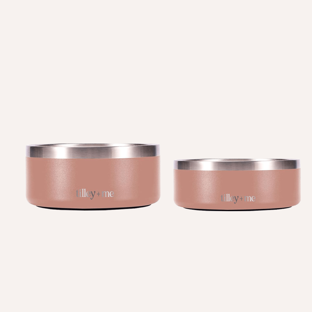 Tilley + Me Stainless Steel Pet Bowl (32 oz and 64 oz)