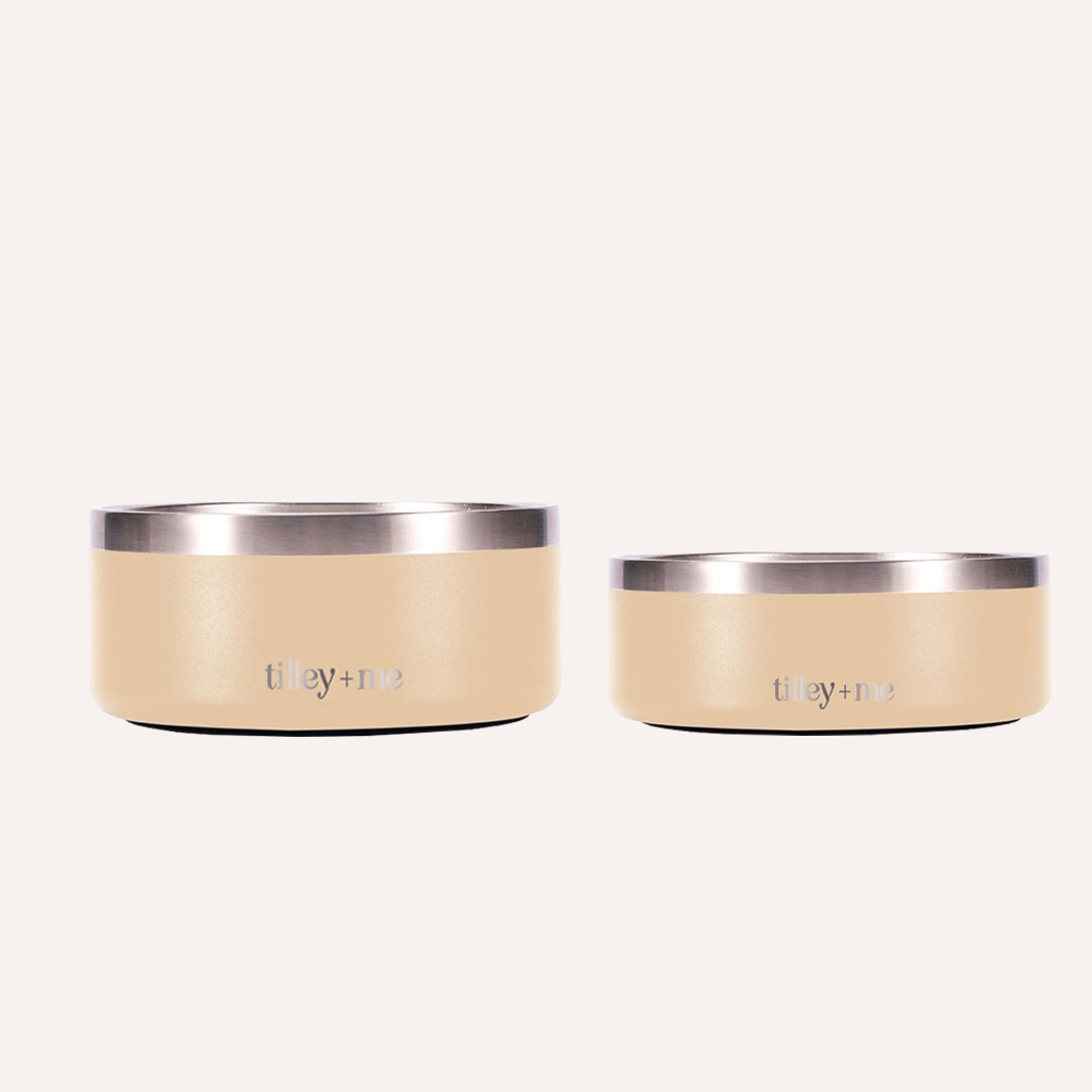Tilley + Me Stainless Steel Pet Bowl (32 oz and 64 oz)