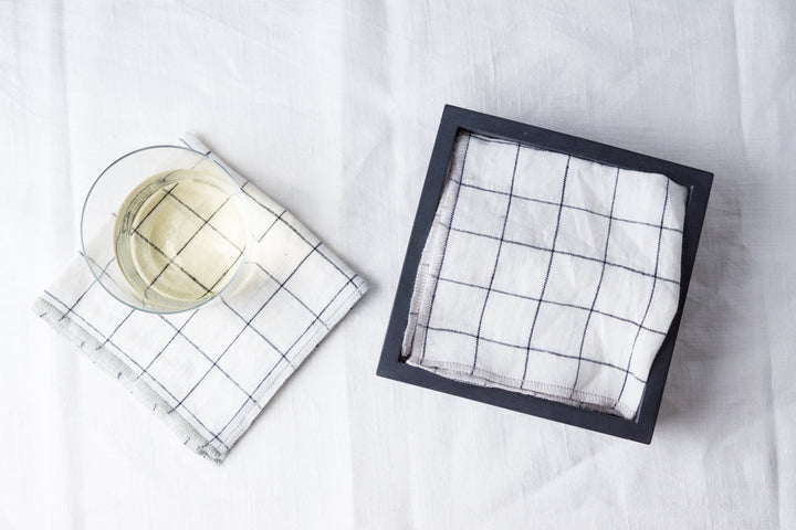 Concrete Cocktail Napkin Bin: Charcoal