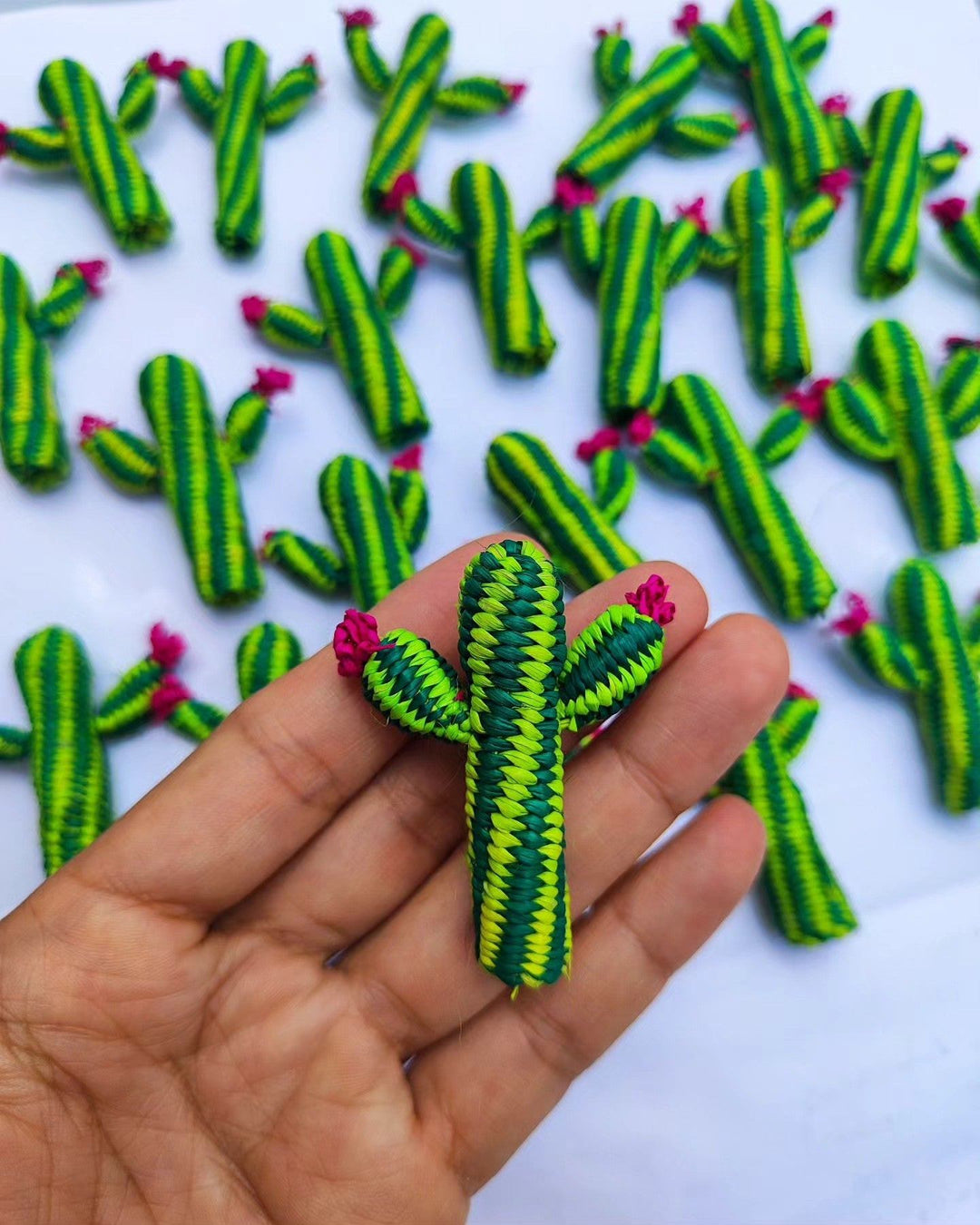 Cactus Blossom Handwoven Iraca Napkin Ring — Napkin Ring, [material], MacondoForever