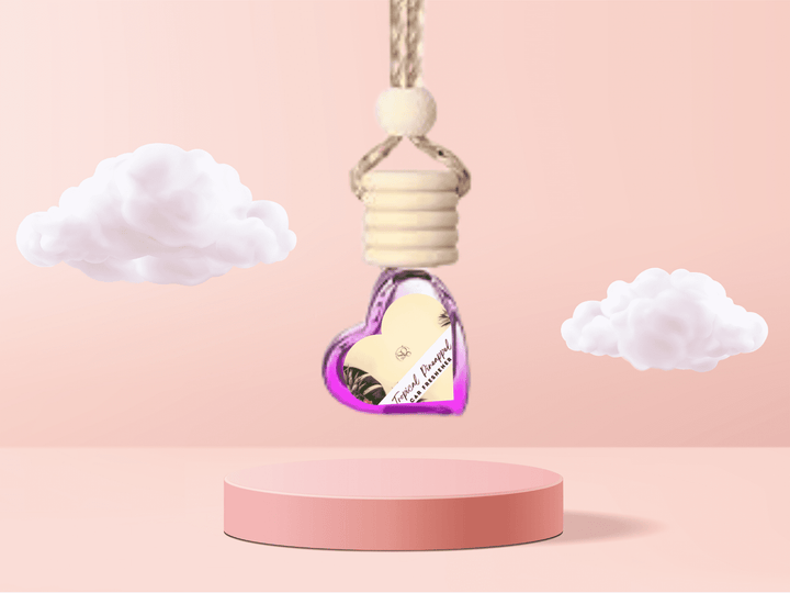 Hanging Car Freshener | Bold Masculine | Wood Amber