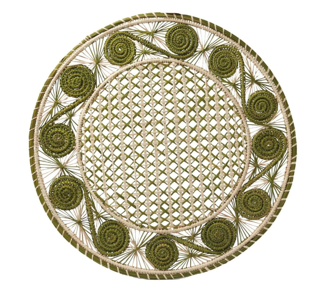 Caracol Handwoven Iraca Placemat — Placemats, [material], MacondoForever