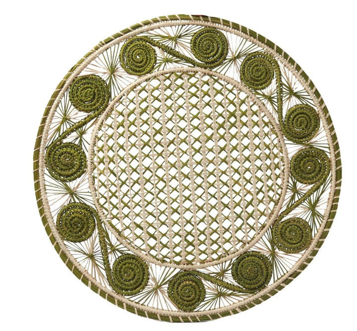 Caracol Handwoven Iraca Placemat — Placemats, [material], MacondoForever