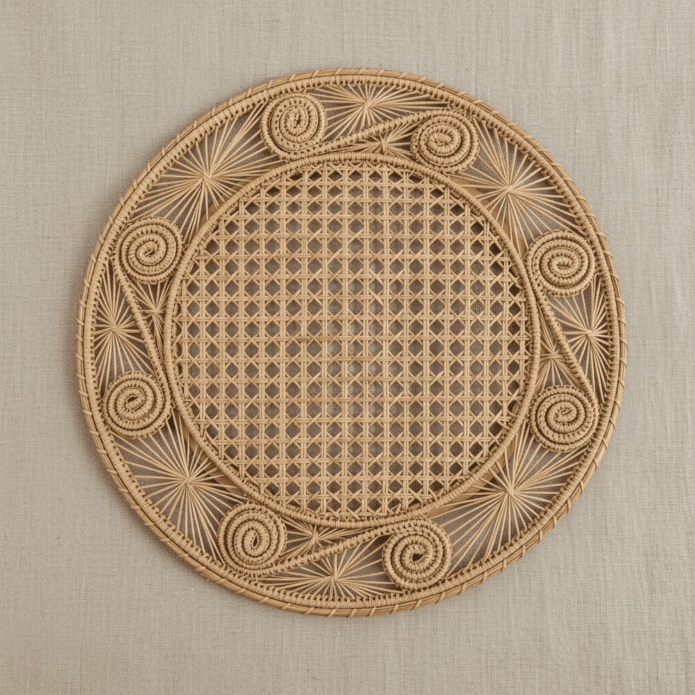 Caracol Handwoven Iraca Placemat — Placemats, [material], MacondoForever