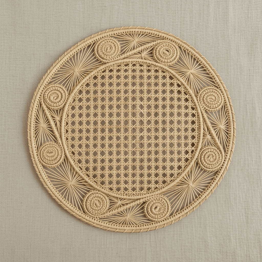 Caracol Handwoven Iraca Placemat — Placemats, [material], MacondoForever