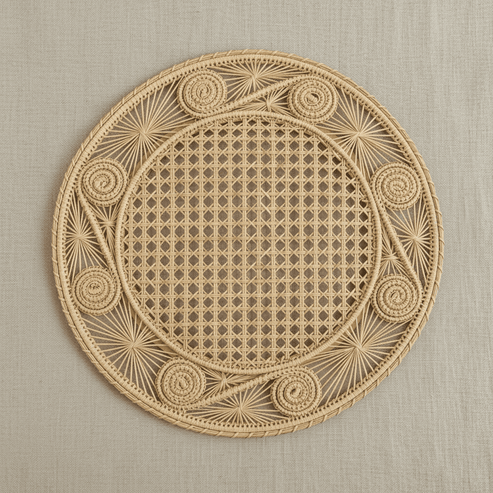 Caracol Handwoven Iraca Placemat — Placemats, [material], MacondoForever