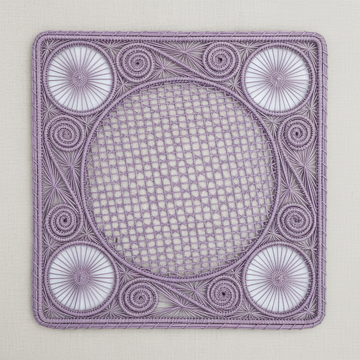 Caracol Square Handwoven Iraca Placemat