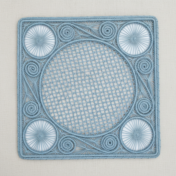 Caracol Square Handwoven Iraca Placemat