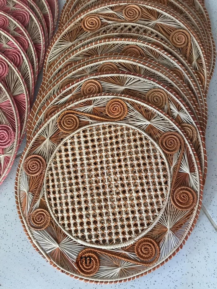 Caracol Handwoven Iraca Placemat — Placemats, [material], MacondoForever