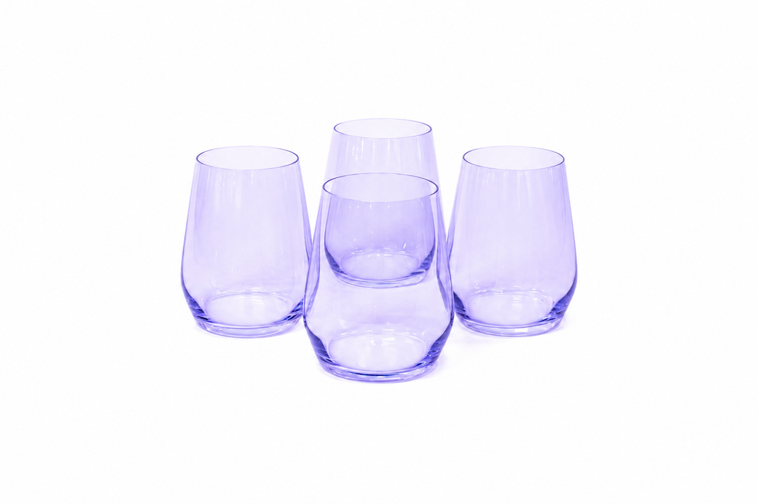 Lady Lavender - Colored Wine Glass