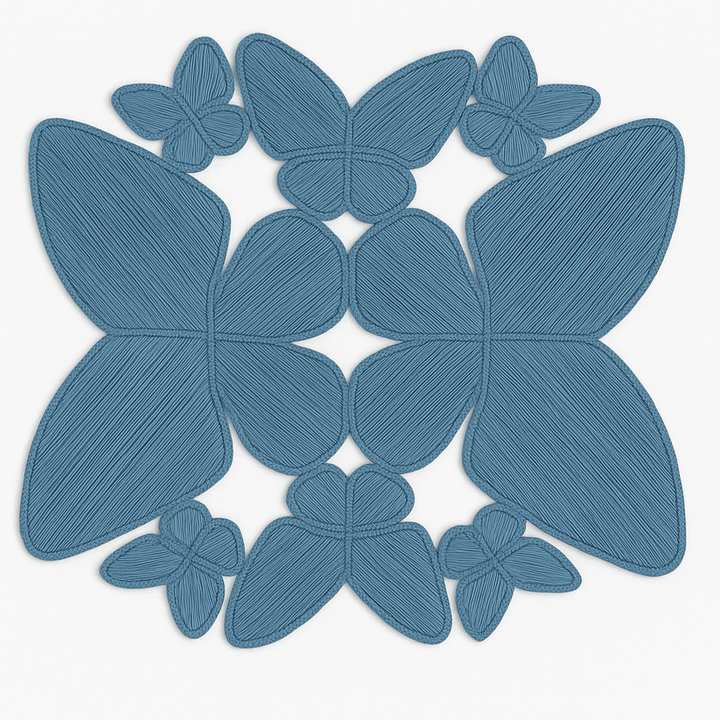 Butterfly Handwoven Iraca Palm Placemat — Placemats, [material], MacondoForever