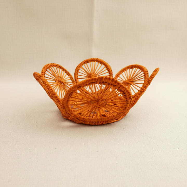 Circles Personal Handwoven Mini Bread Iraca Basket