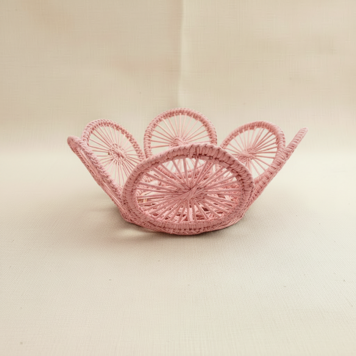 Circles Personal Handwoven Mini Bread Iraca Basket