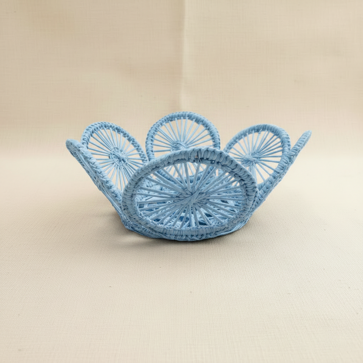 Circles Personal Handwoven Mini Bread Iraca Basket