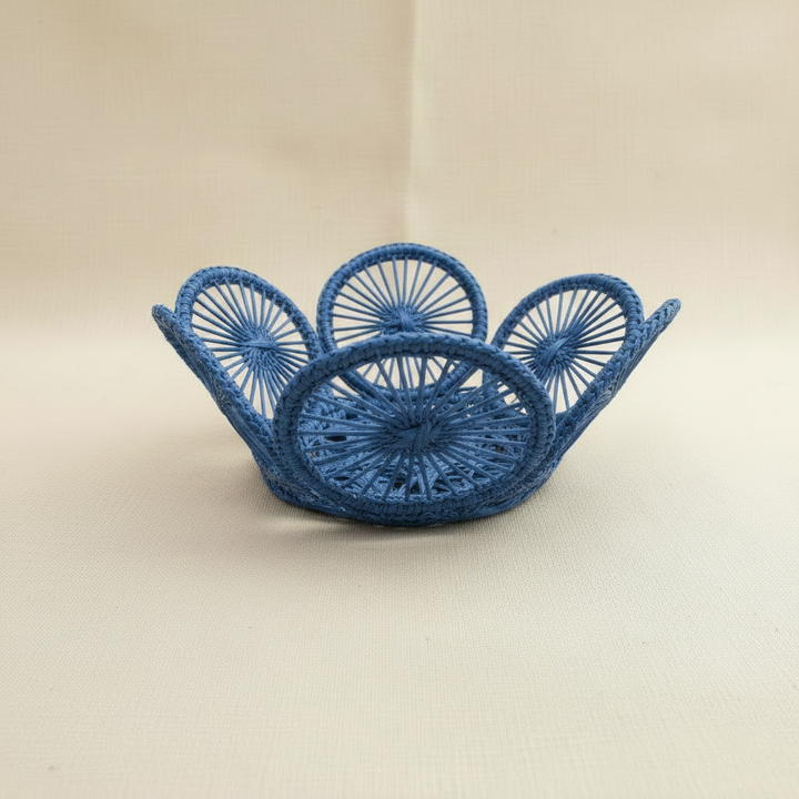 Circles Personal Handwoven Mini Bread Iraca Basket