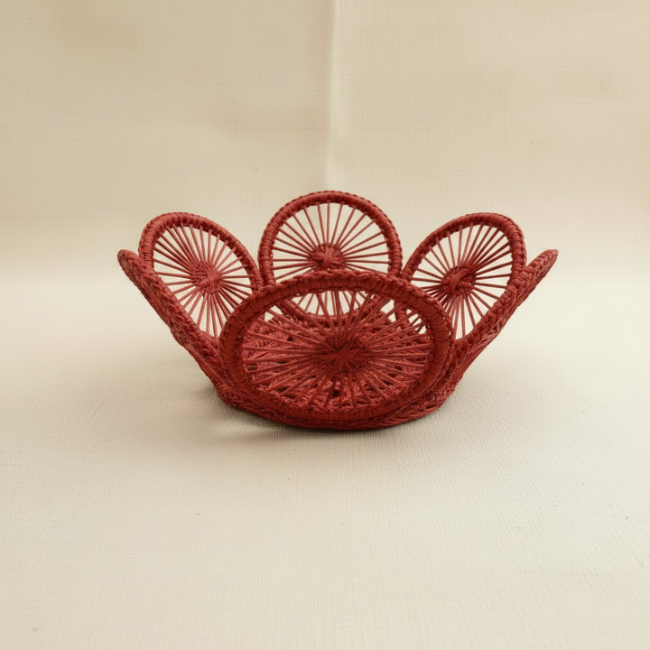Circles Personal Handwoven Mini Bread Iraca Basket