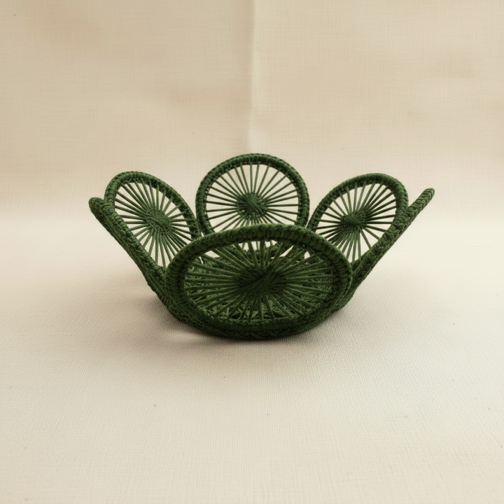 Circles Personal Handwoven Mini Bread Iraca Basket