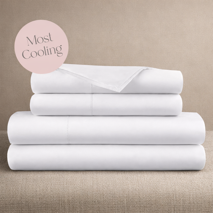 Organic Cotton Percale Sheet Set—270 TC with Picot Embroidery
