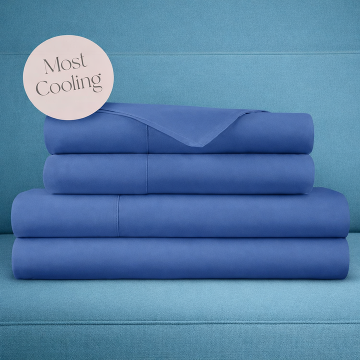 Organic Cotton Percale Sheet Set—270 TC with Picot Embroidery