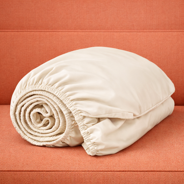 Organic Cotton Sateen Fitted Sheet—500 TC