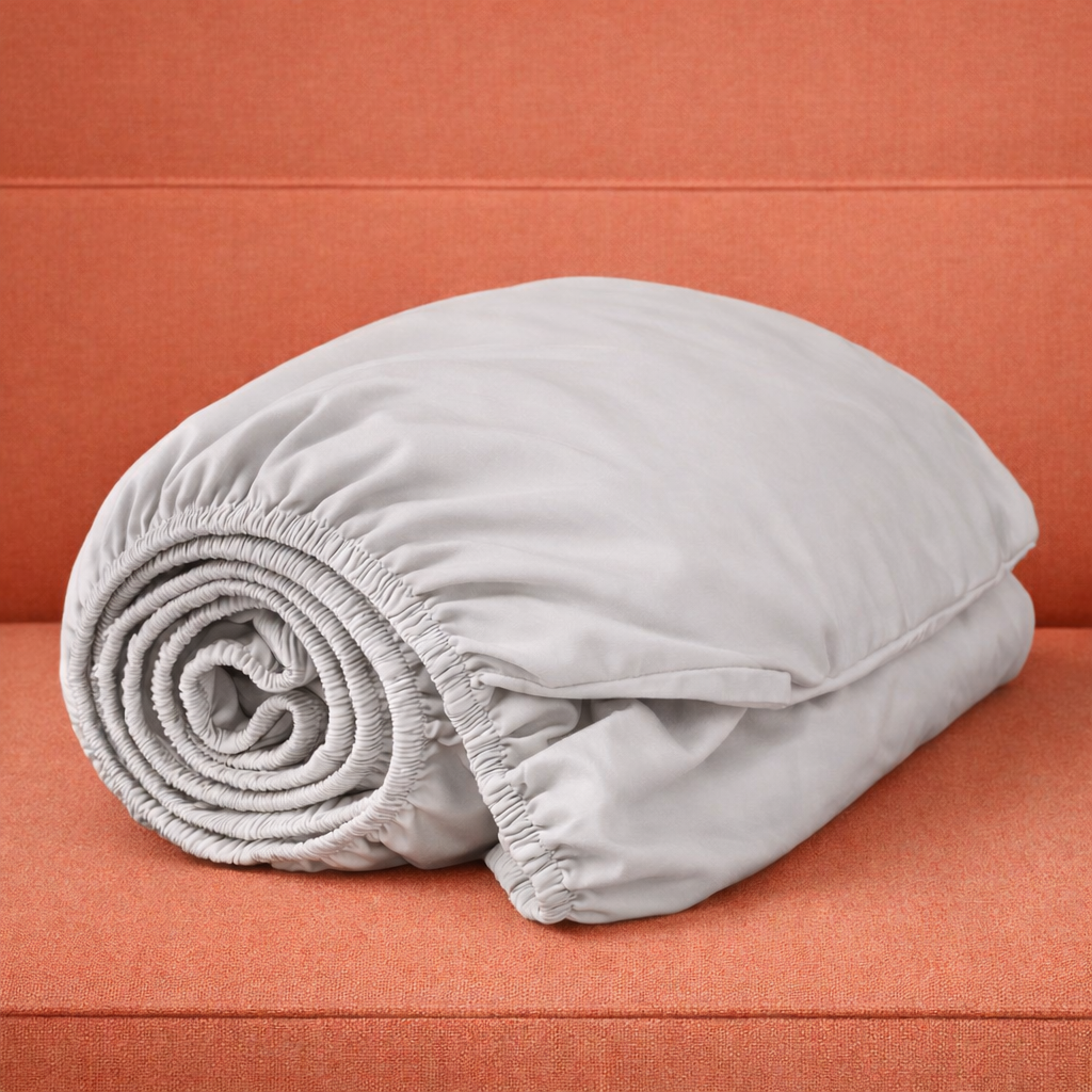 Organic Cotton Sateen Fitted Sheet—500 TC
