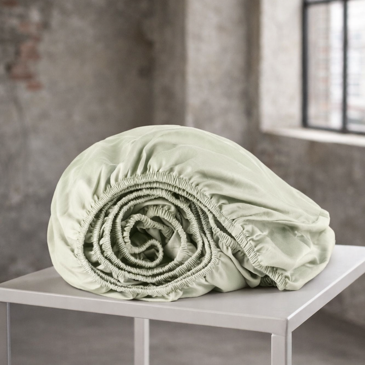 Organic Cotton Sateen Fitted Sheet—300 TC