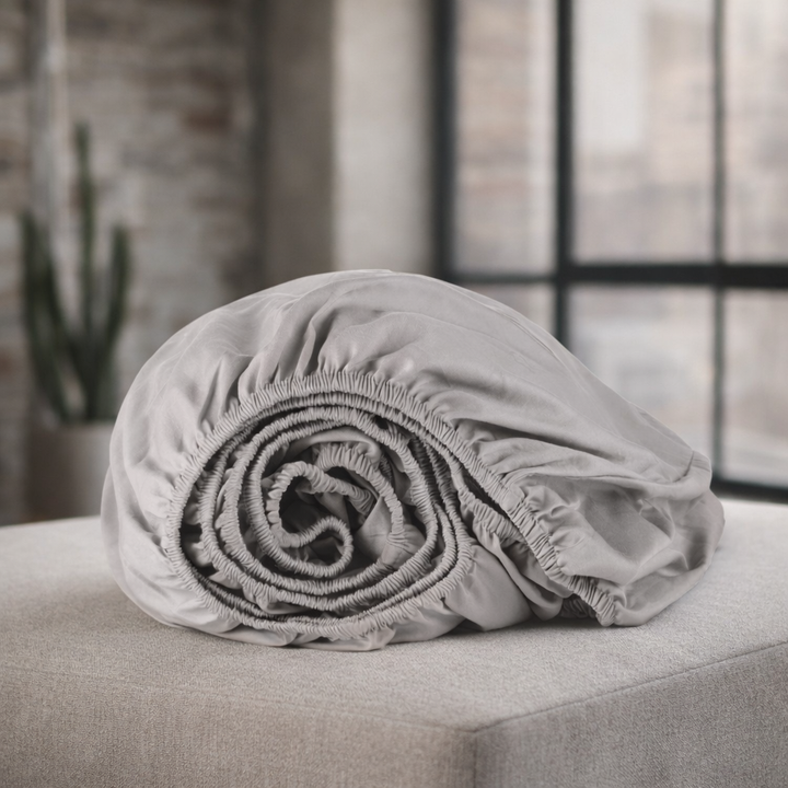 Organic Cotton Sateen Fitted Sheet—300 TC
