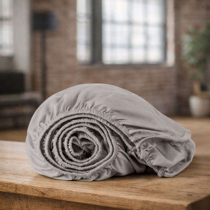 Organic Cotton Sateen Fitted Sheet—300 TC
