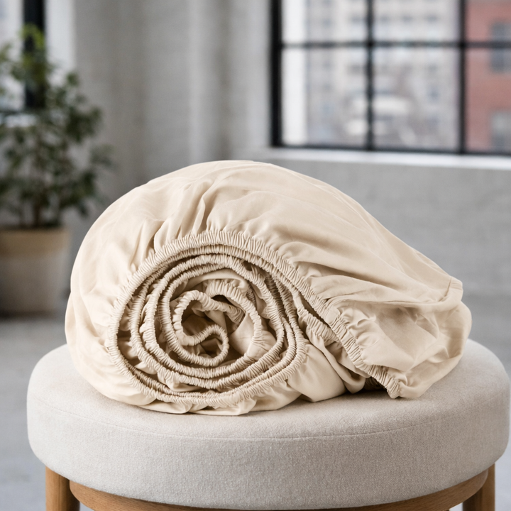 Organic Cotton Sateen Fitted Sheet—300 TC