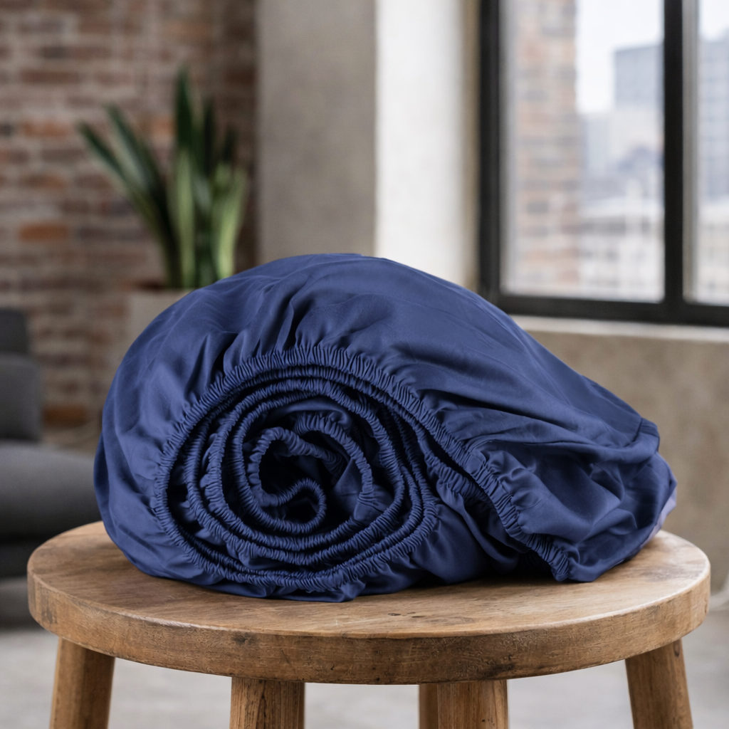 Organic Cotton Sateen Fitted Sheet—300 TC