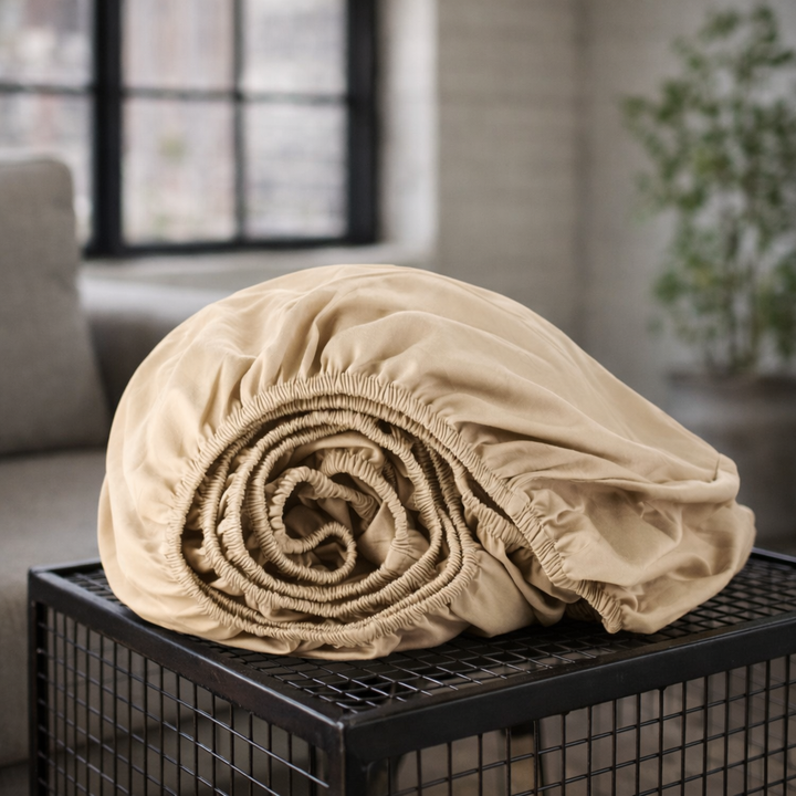 Organic Cotton Sateen Fitted Sheet—300 TC