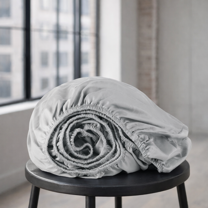 Organic Cotton Sateen Fitted Sheet—300 TC