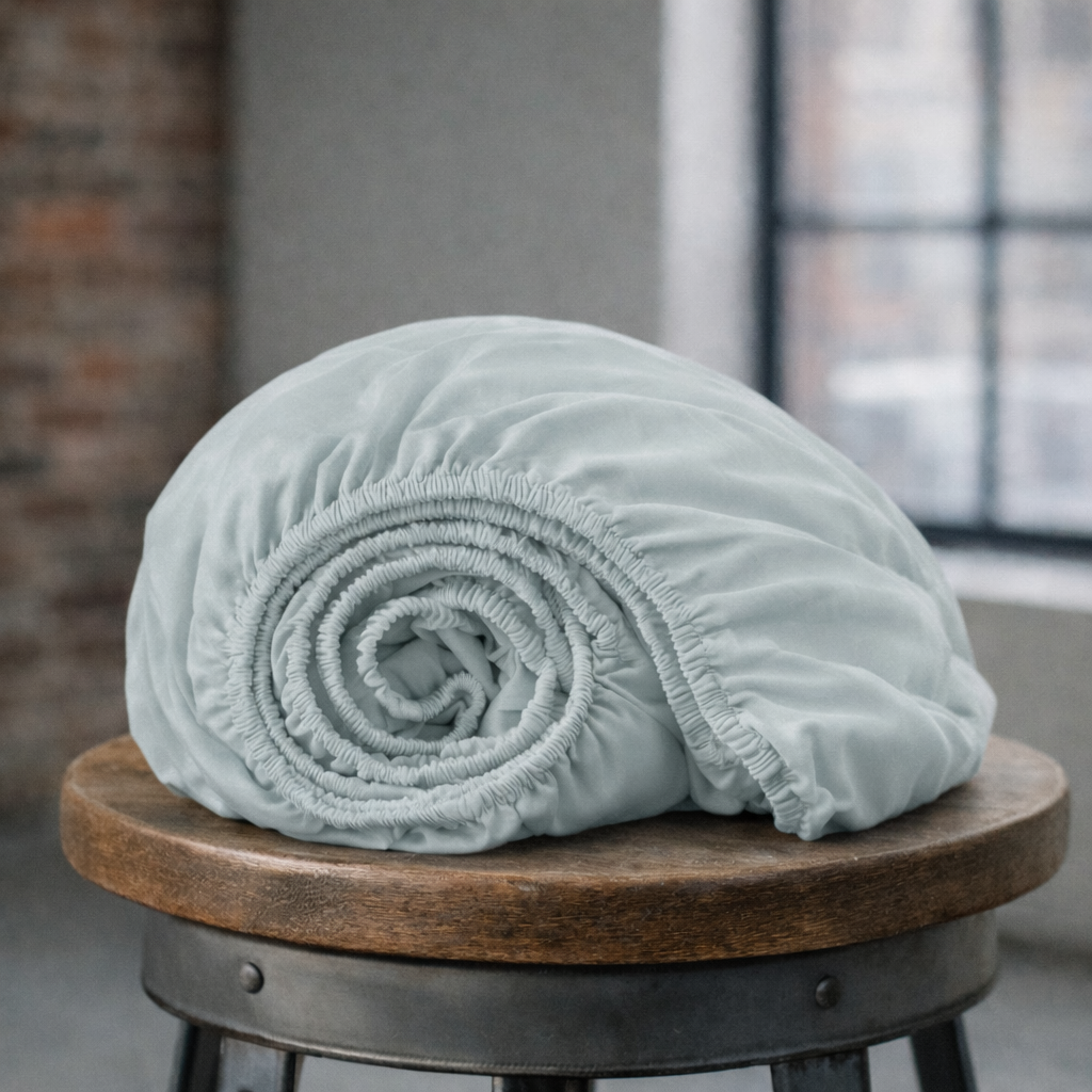 Organic Cotton Sateen Fitted Sheet—300 TC