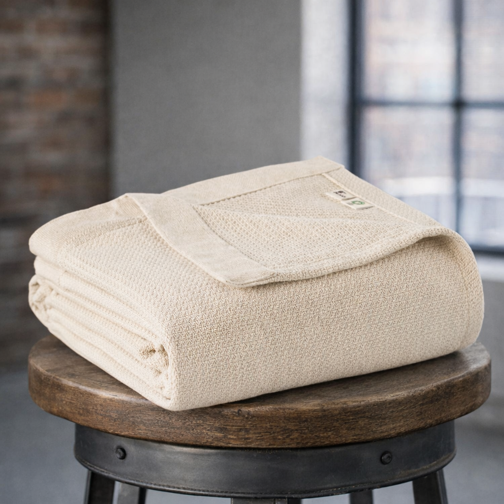 Organic Cotton Woven Blanket