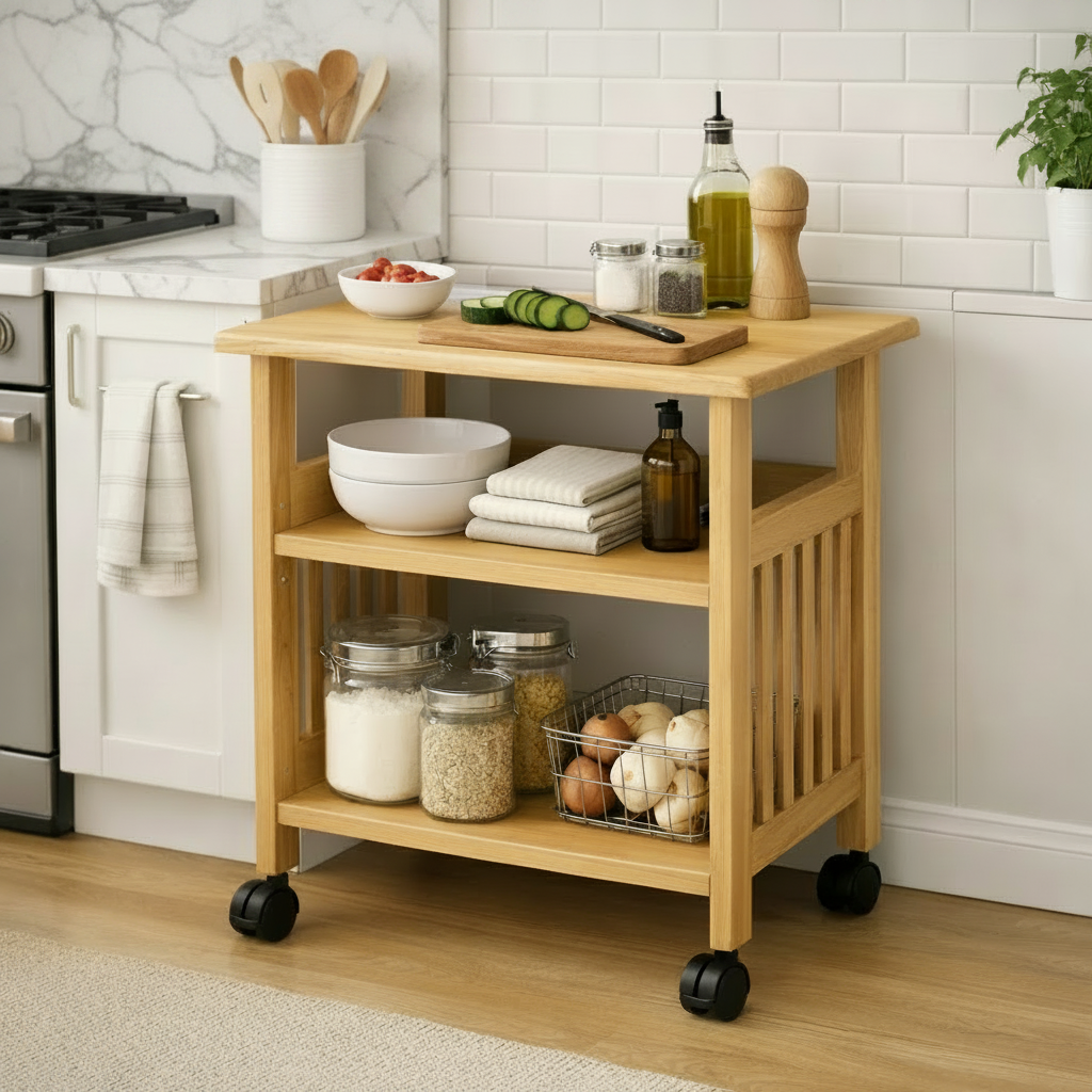 Solid Beechwood Folding Cart