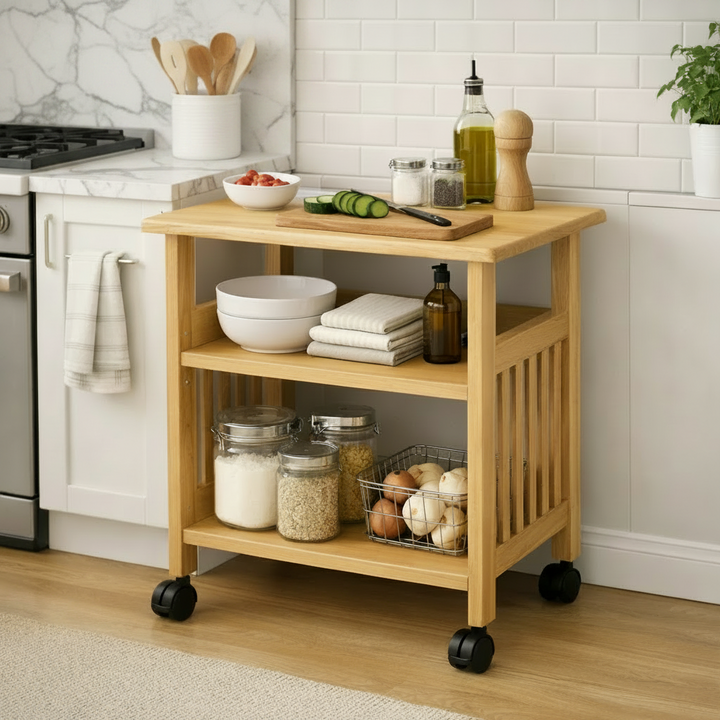 Solid Beechwood Folding Cart