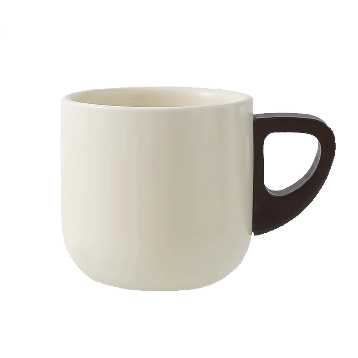 Handcrafted Ceramic Espresso Cup with Wooden Handle