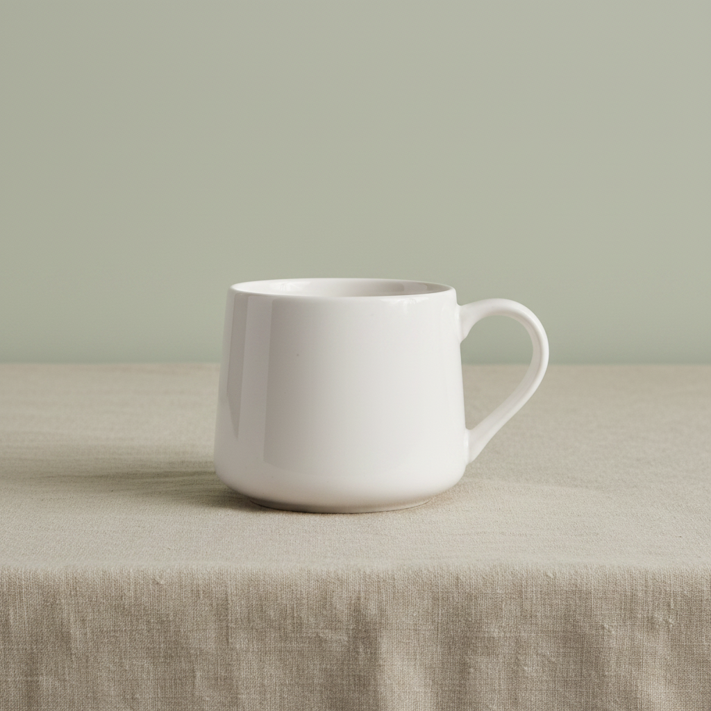 16oz Large Crescent Mug - White