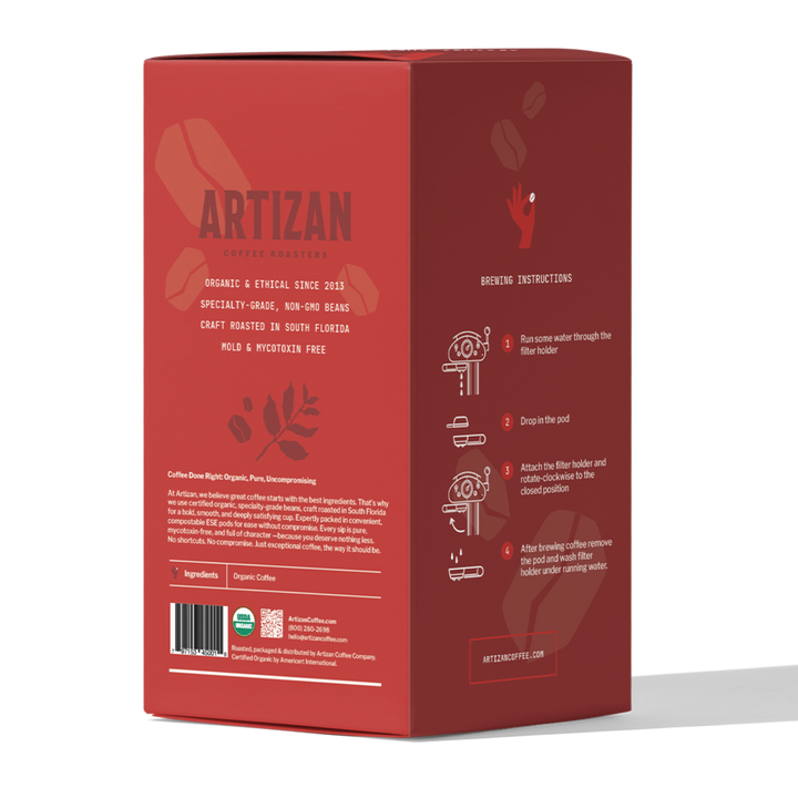Organic Cuba Mia Double Espresso ESE Coffee Pods, Dark Roast - 12 Pods
